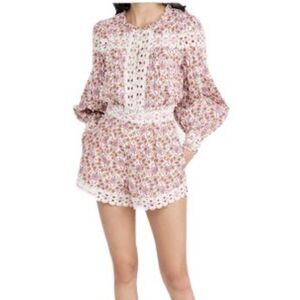 RAHI Francoise Trim Blouse In Pink Shopbop Medium